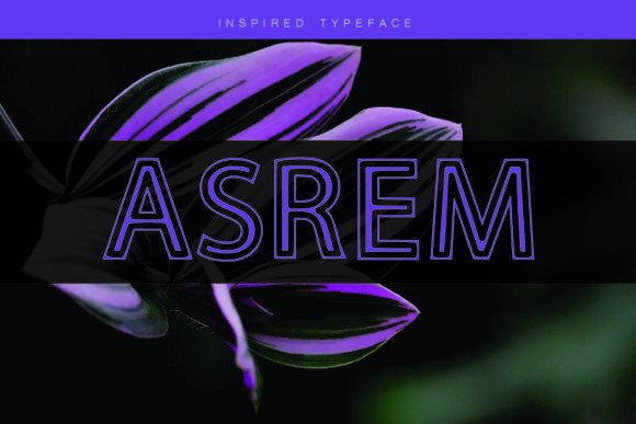 Asrem Display Font for Elegant Branding and Logo Design
