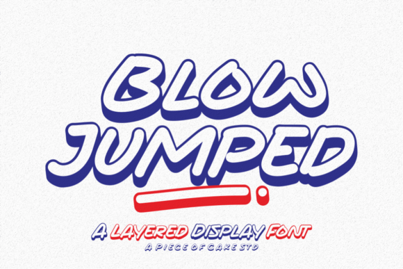 Blow Jumped Display Font for Branding and Logo Design