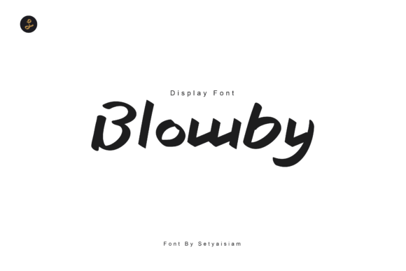 Blowby Font: A Fun Handwritten Display Typeface for Brands