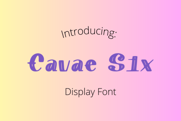 Cavae Six Display Font for Nostalgic Branding Projects