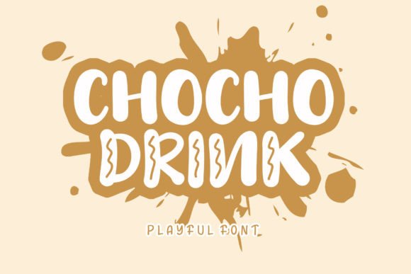 Chocho Drink: A Display Font for Editorial Personality