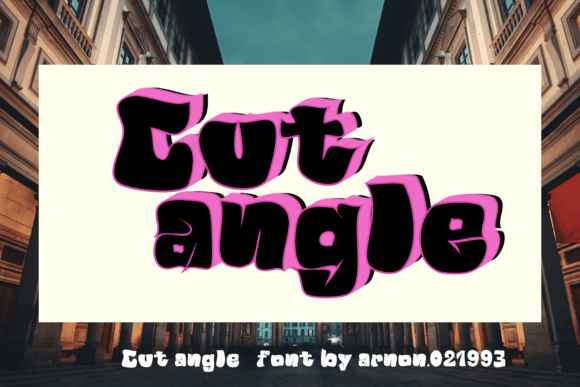 Cut Angle: A Striking Display Typeface for Editorial Design