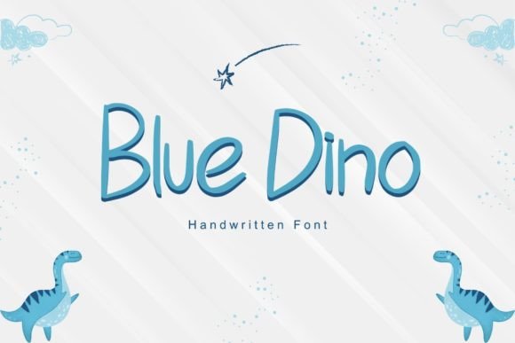 Dino Blue: A Handwritten Font for Campaigns That Connect