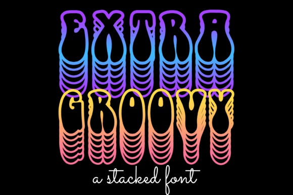 Extra Groovy: A Display Font for Cool Branding Projects