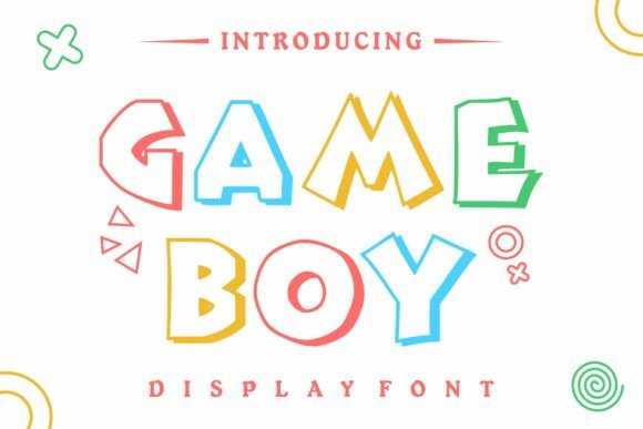 Game Boy: A Playful Outline Font for Makers