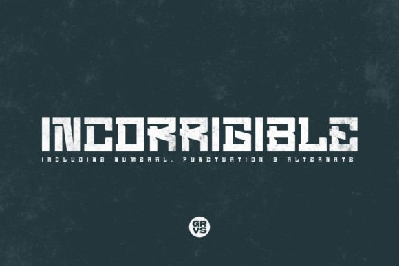 Grvs Incorrigible Modern Sport: A Font for Creative Products