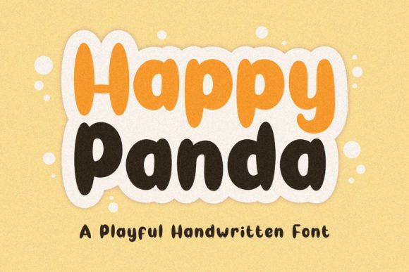 Happy Panda: The Bold Playful Font for Kid-Friendly Crafts