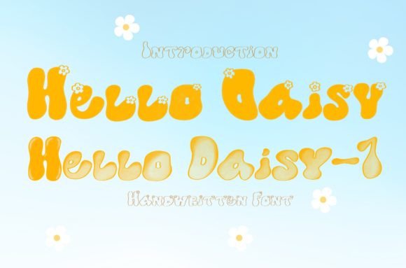 Hello Daisy: A Warm and Playful Display Font for Designers