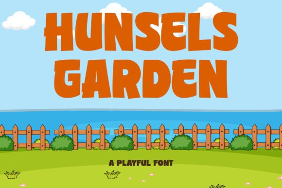 Hunsels Garden: A Joyful Display Font for Editorial Design