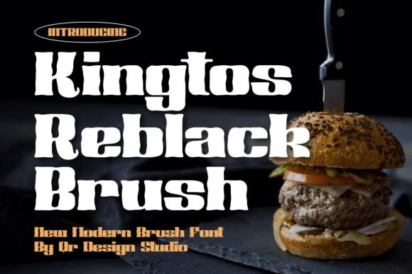 Kingtos Reblack Brush: A Bold Display Font That Grabs Attention