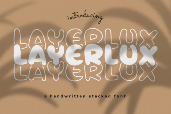 Layerlux: The Stacked Display Font for Your Next Campaign