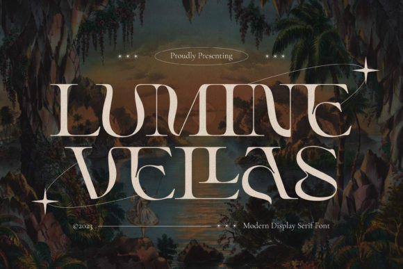 Lumine Vellas Modern Serif Font for Crafters