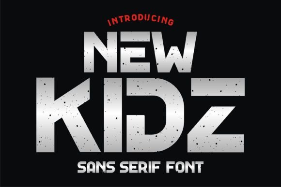 New Kidz: The Futuristic Display Font for Bold Brand Campaigns