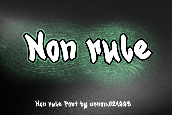 Non Rule Display Font for Minimalist Brand Design