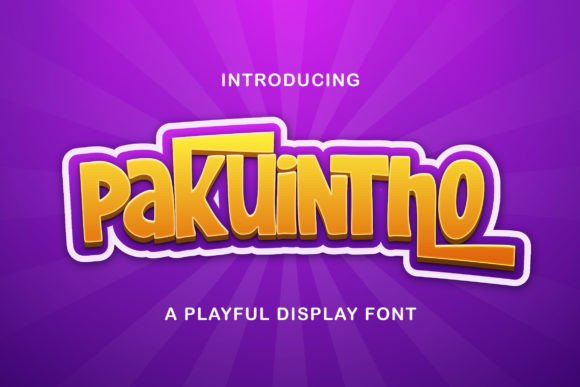 Pakuintho: A Playful Display Font for Creative Web Projects