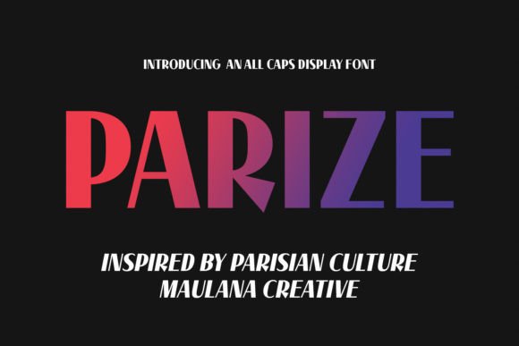 Parize: A Display Font Built for Modern Campaigns