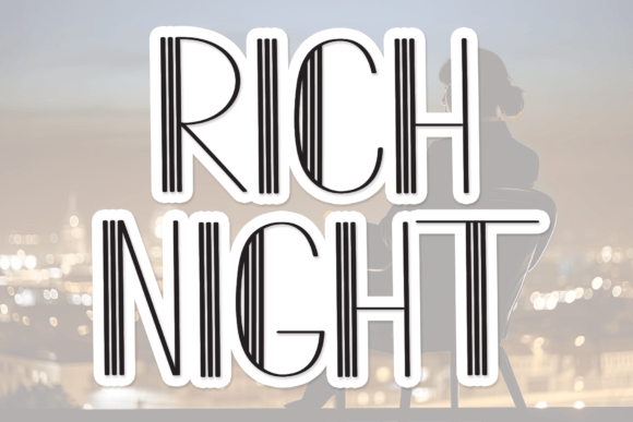 Rich Night Display Font for Boutique Web Headlines