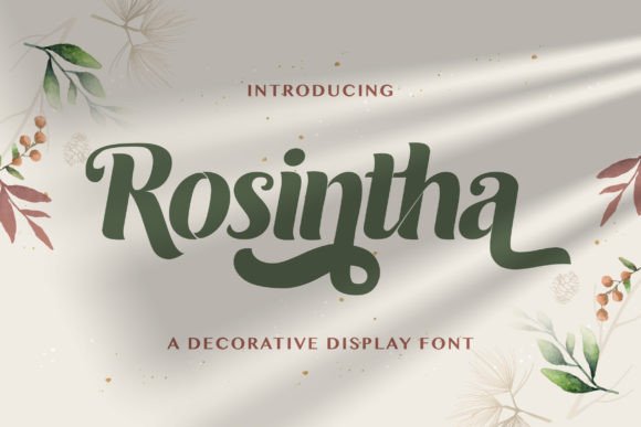 Roshinta: A Playful Display Font for Elegant Marketing