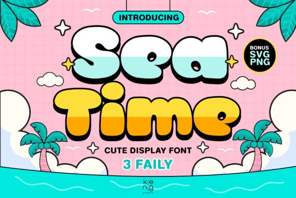Sea Time Display Font for Bold Campaign Graphics