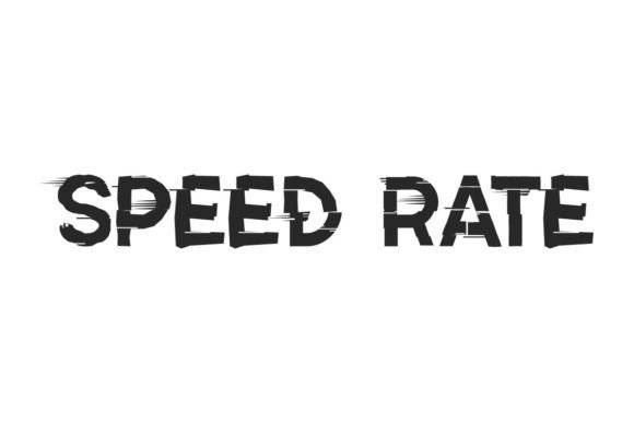 Speed Rate: A Racing Display Font for Standout Branding