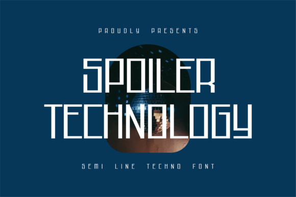 Spoiler Technology: A Techno Display Font for Bold Branding