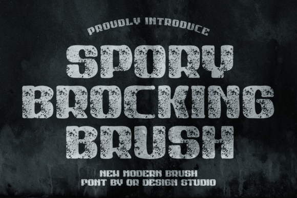 Spory Brocking Brush: A Bold Display Font That Builds Brand Trust