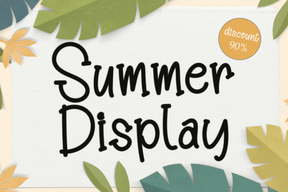 Summer Display Font: A Cool Modern Typeface for Creatives