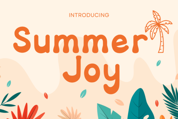 Summer Joy: A Cute Groovy Display Font for Digital Creators