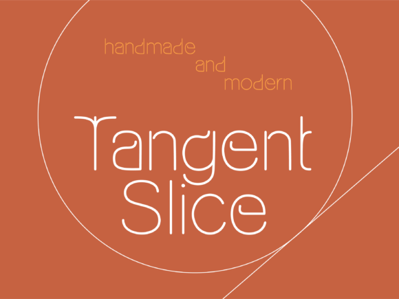 Tangent Slice: The Angular Display Font for Web Designers