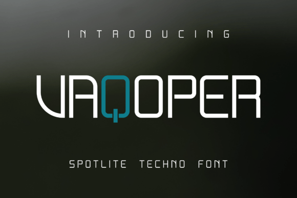 Vaqoper: The Thin Techno Display Font for Editorial Headlines