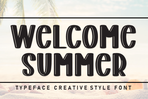 Welcome Summer Font: A Handwritten Display Typeface for Campaigns