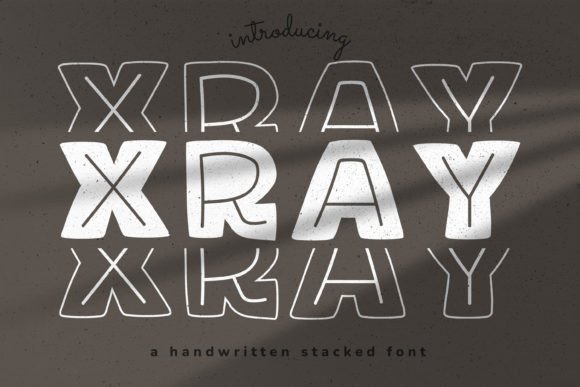 X-ray Display Font for Editorial and Craft Projects